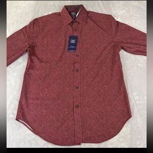 Society Of Threads Long Sleeve Paisley Print Slim Fit Button Up shirt size M